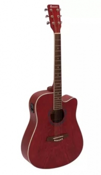 DIMAVERY JK-510 Westerngitarre, Cutaway, grained