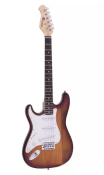 DIMAVERY ST-203 E-Gitarre LH, sunburst