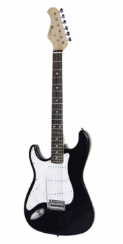 DIMAVERY ST-203 E-Guitar LH, black