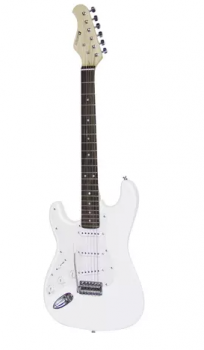 DIMAVERY ST-203 E-Guitar LH, white
